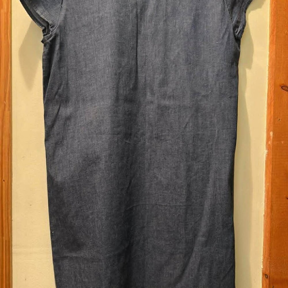 Anne Klein denim shift dress - Size 10 - Picture 2 of 4